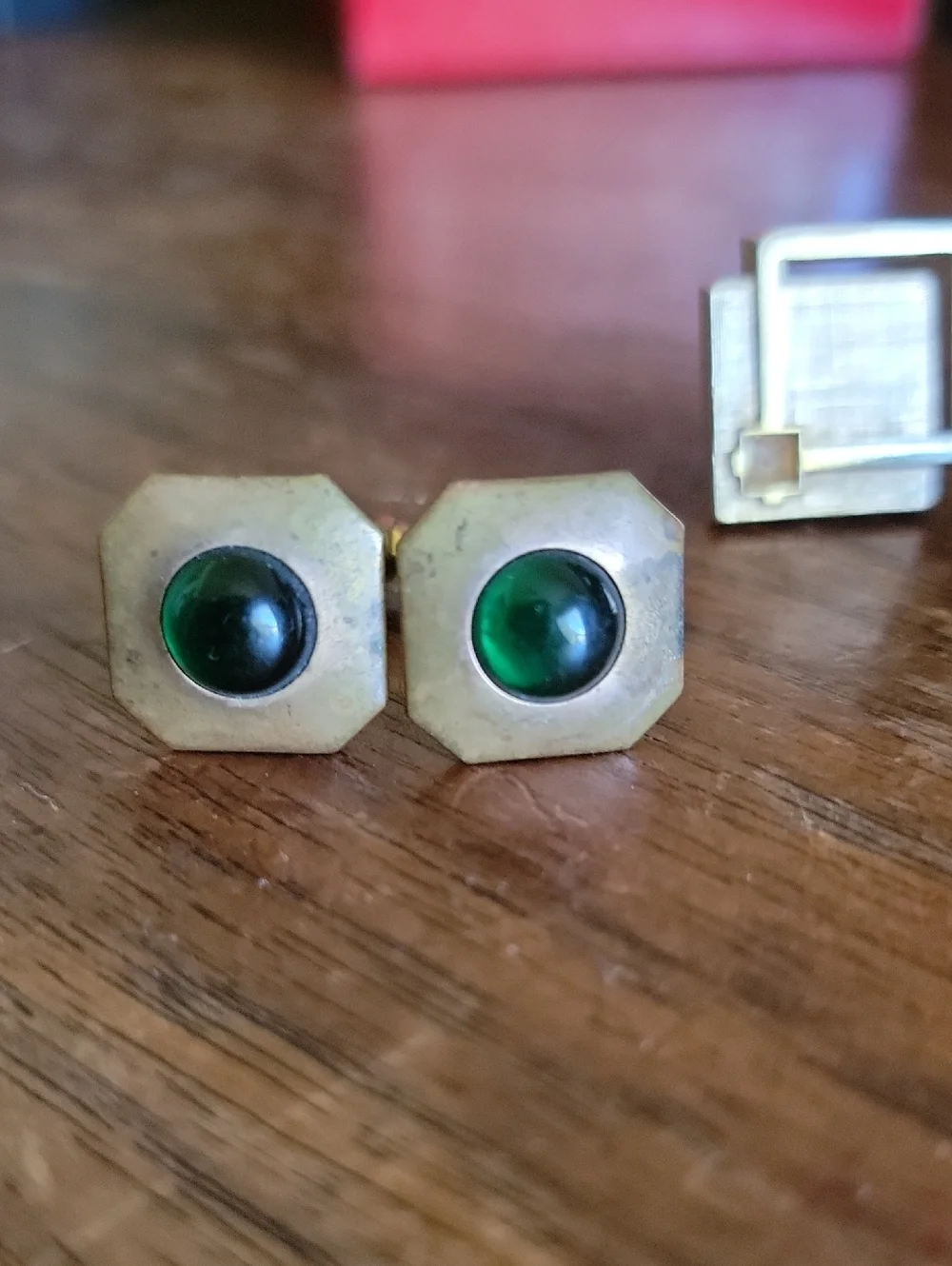 3 Vintage Gold Tone Cufflinks